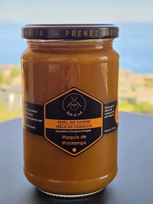 Wild Corsican Spring Maquis Honey (Maquis de Printemps) – 400g